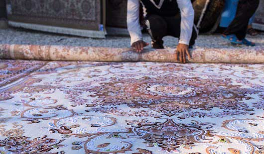 روش اصولی لول کردن قالی در قالیشویی آنلاین کرج  